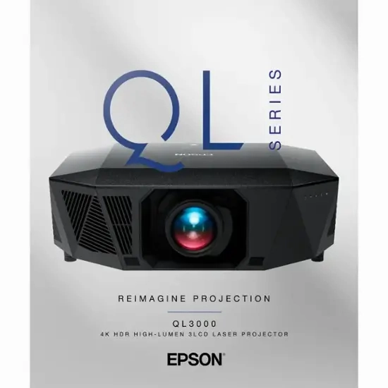 Epson QL3000 4K HDR High-Lumen 3LCD Laser Projector (Each)