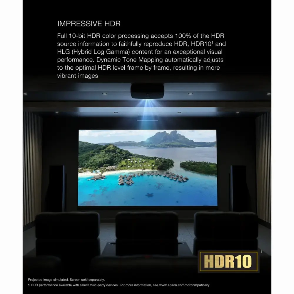 Epson QL7000 4K HDR High-Lumen 3LCD Laser Projector (Each)
