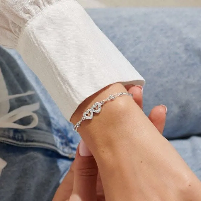 Every Day I Love You More Silver Plated 18cm   3cm Bracelet 6740 Joma Jewellery