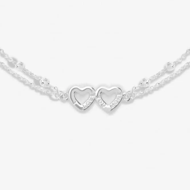 Every Day I Love You More Silver Plated 18cm   3cm Bracelet 6740 Joma Jewellery