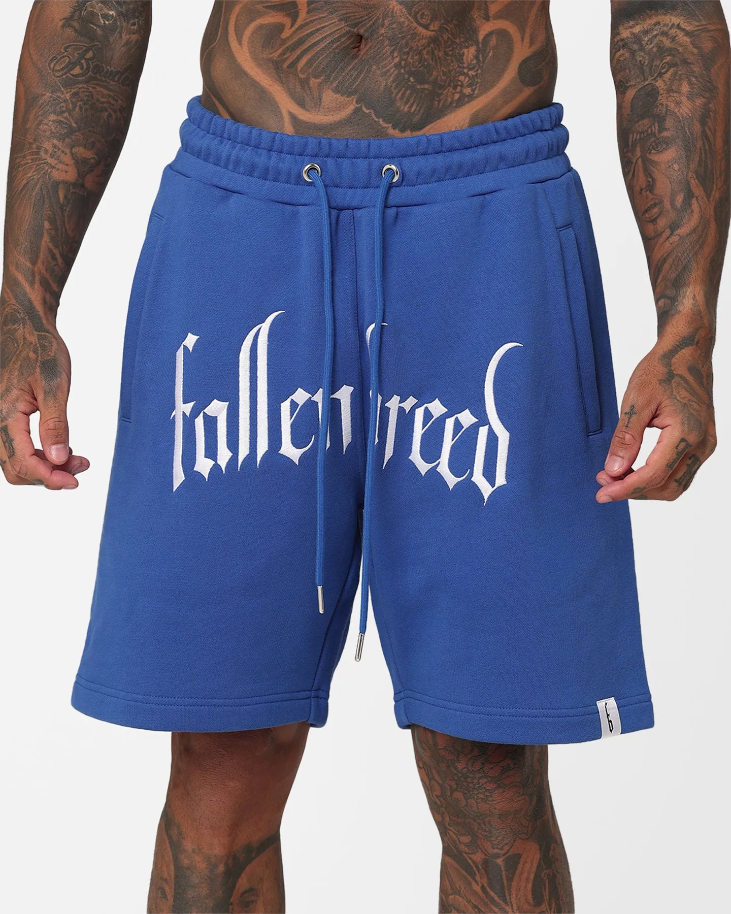 Fallen Breed Logo Sweat Shorts Sapphire Blue