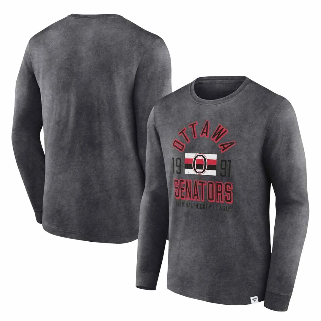 Fanatics - Men's Ottawa Senators Heritage Vintage Long Sleeve T-Shirt (005Q 259A VOW 06F)