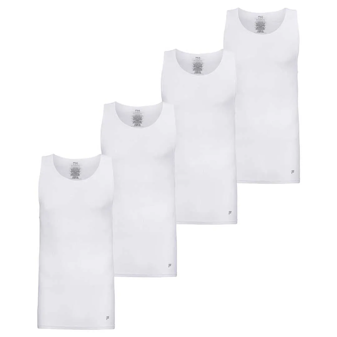 FILA - Men's 4 Pack Athletic Tank Top (FM0018CT 100)