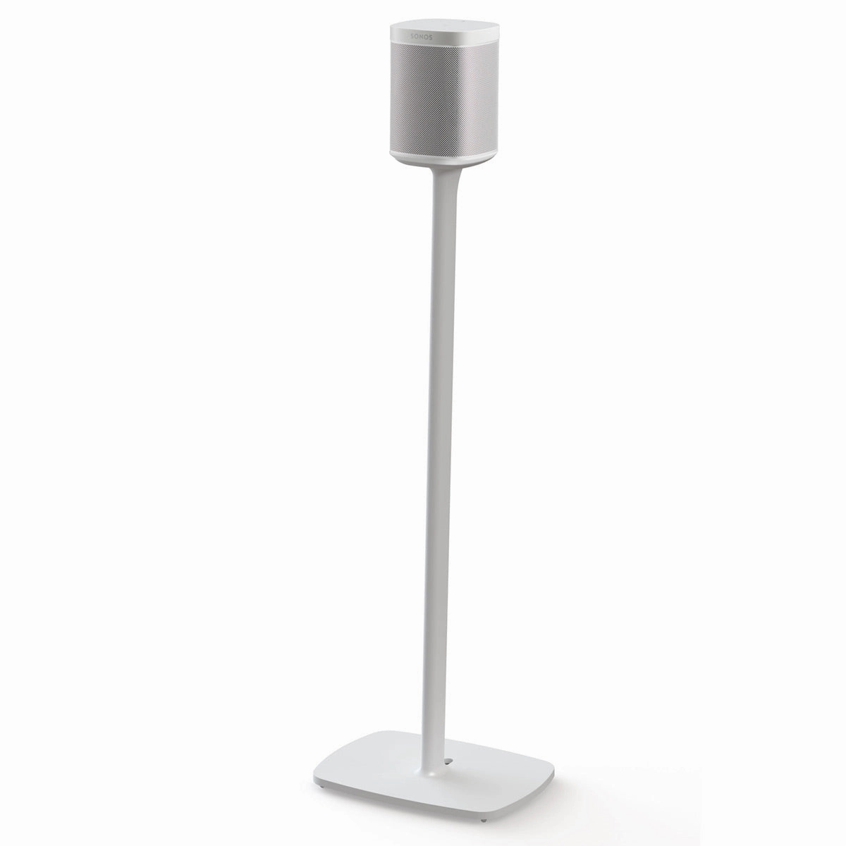 Flexson Fixed-Height Floor Stand for Sonos One - Each (White)