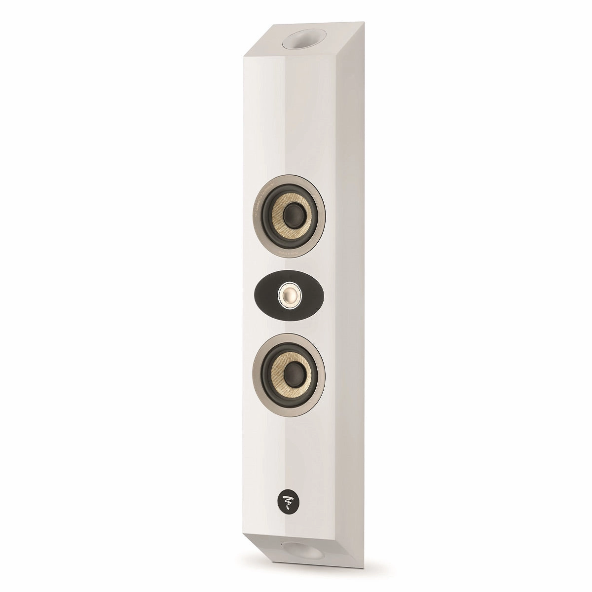 Focal 301 Bass-Reflex 2-Way On-Wall Loudspeaker (White High Gloss) Focal,High-end Audio,French Speakers