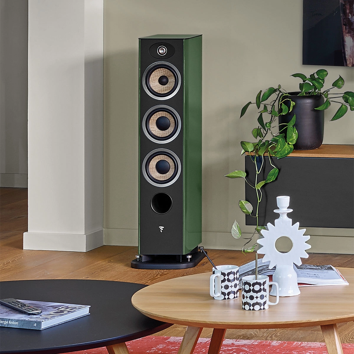 Focal Aria Evo X No. 2 Floorstanding Loudspeaker - Each (High Gloss Moss Green)