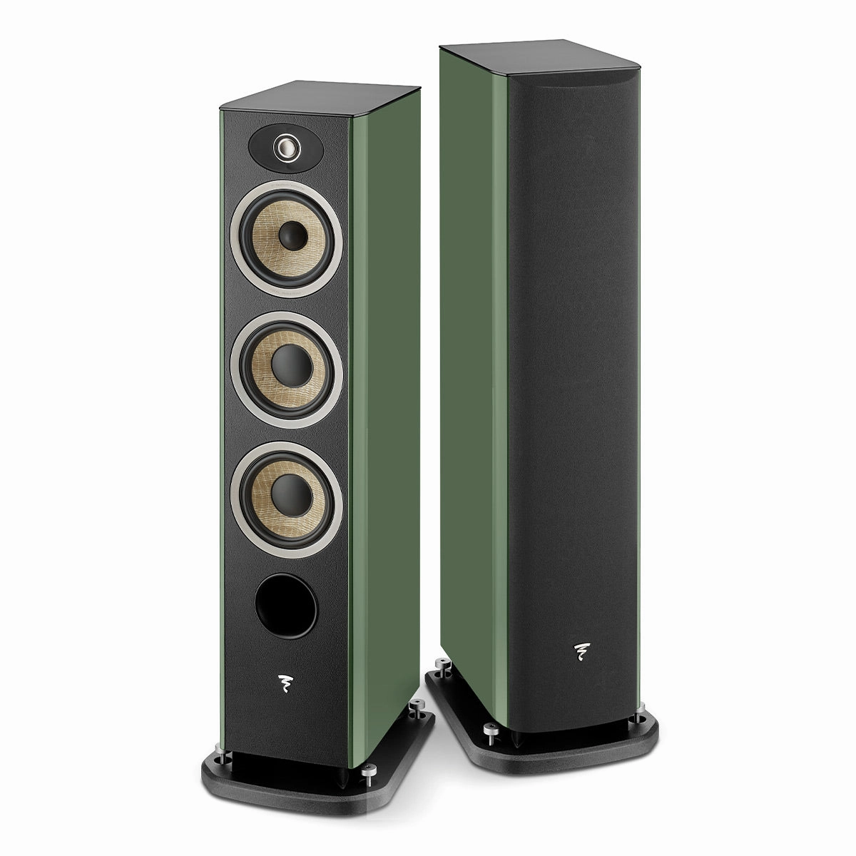 Focal Aria Evo X No. 2 Floorstanding Loudspeaker - Pair (High Gloss Moss Green) Focal,High-end Audio,French Speakers