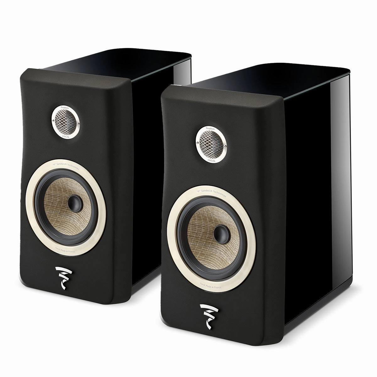Focal Kanta No.1 2-Way Bookshelf Speaker - Pair (Black High Gloss & Black Mat) Focal,High-end Audio,French Speakers