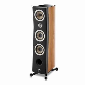 Focal Kanta No.2 3-Way Bass-Reflex Floorstanding Speaker - Each (Walnut High Gloss & Black Mat) Focal,High-end Audio,French Speakers