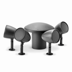 Focal Littora 4.1 Channel Outdoor Speaker Bundle (Dark) Outdoor Speakers,Weatherproof Audio,Patio Sound Systems