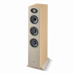 Focal Theva No.2 Slim 3-Way Bass-Reflex Floorstanding Loudspeaker with 5" Speaker Drivers - Each (Light Wood) Focal,High-end Audio,French Speakers