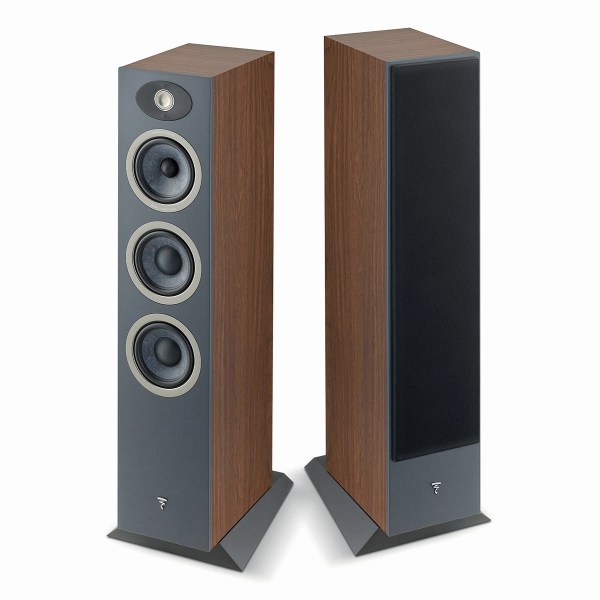 Focal Theva No.2 Slim 3-Way Bass-Reflex Floorstanding Loudspeakers - Pair (Dark Wood) Focal,High-end Audio,French Speakers