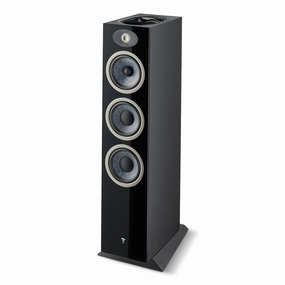 Focal Theva No.3-D 3-Way Bass-Reflex Floorstanding Loudspeaker with 5" Full-Range Up-Firing Driver for Dolby Atmos Effects - Each (Black) Focal,High-end Audio,French Speakers