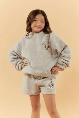 Forever 21 Girls Disney Thumper Shorts (Kids) Grey/Multi Forever 21
