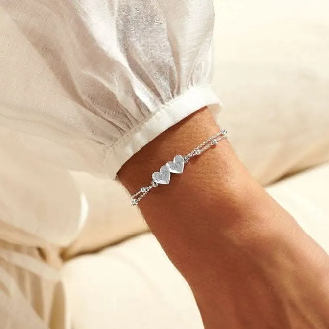 Forever I Love You Silver Plated 18cm   3cm Bracelet 6732 Joma Jewellery