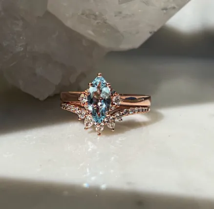 Forever Jewellery Clarisse Aquamarine Ring
