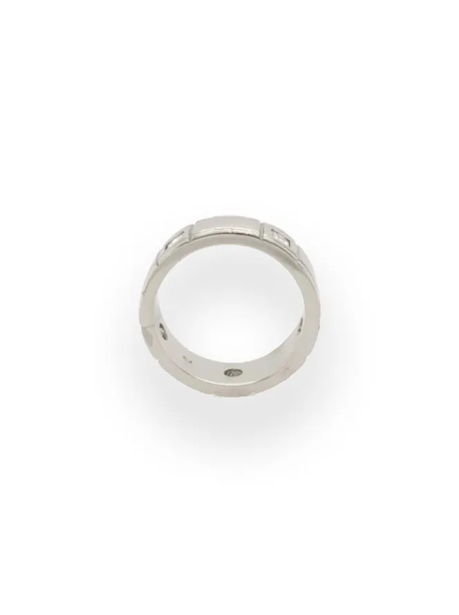 Forever Jewellery Platinum Band with Diamonds