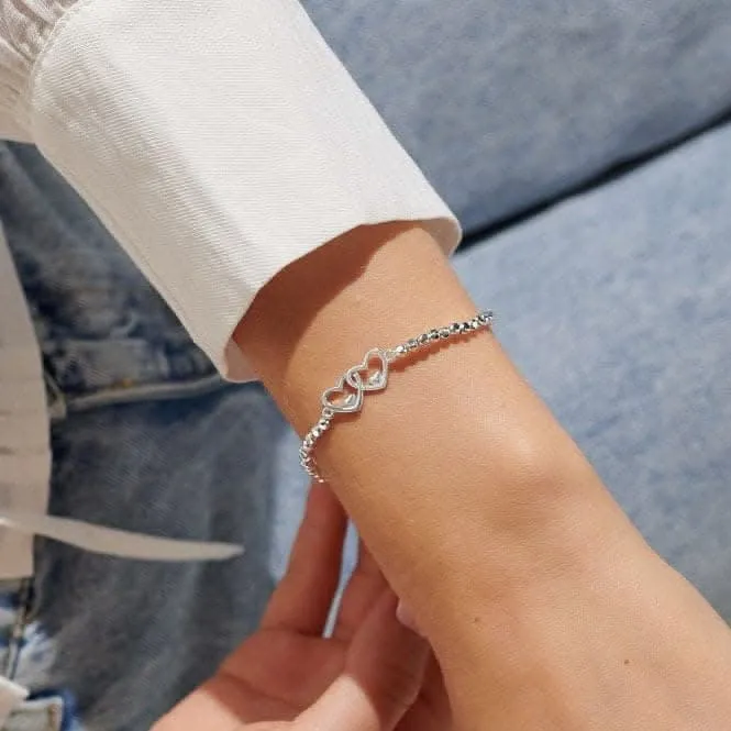 Forever Yours 50th Birthday Silver Plated 17.5cm Bracelet 6884 Joma Jewellery