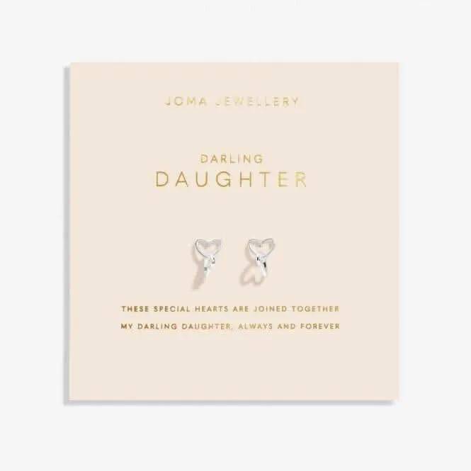 Forever Yours Darling Daughter Silver Plated Earrings 6765 Joma Jewellery