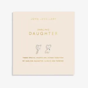 Forever Yours Darling Daughter Silver Plated Earrings 6765 Joma Jewellery