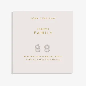 Forever Yours Forever Family Silver Plated Earrings 7508 Joma Jewellery