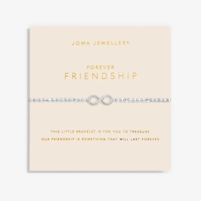Forever Yours Forever Friendship Silver 17.5cm Bracelet 6154 Joma Jewellery