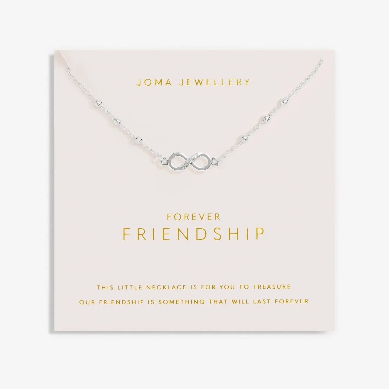 Forever Yours Forever Friendship Silver Plated Necklace 7487 Joma Jewellery