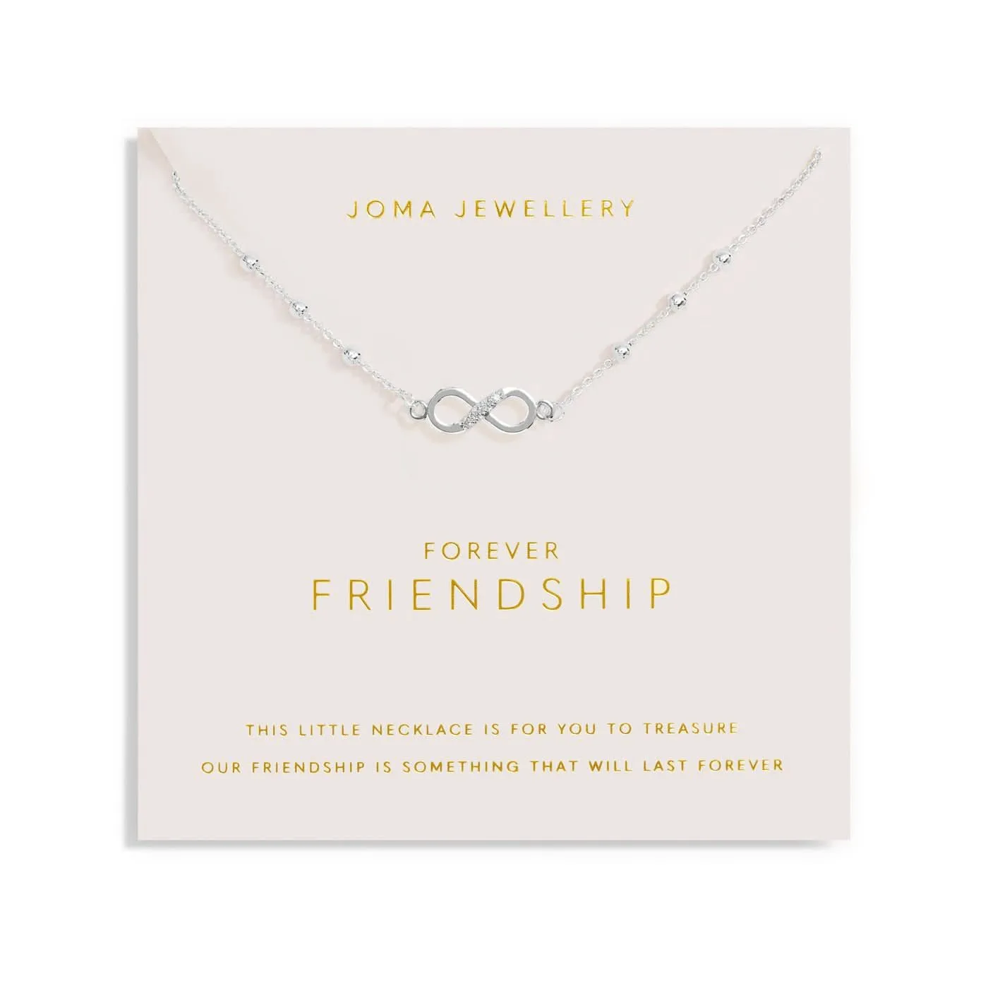Forever Yours Forever Friendship Silver Plated Necklace 7487 Joma Jewellery