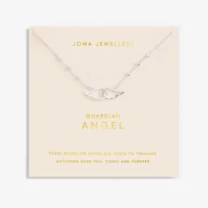 Forever Yours Guardian Angel Silver Plated 46cm   5cm Necklace 6720 Joma Jewellery