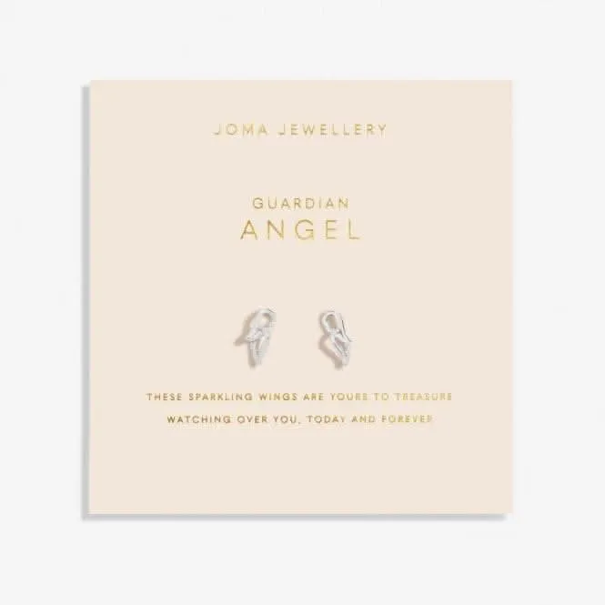 Forever Yours Guardian Angel Silver Plated Earrings 6769 Joma Jewellery