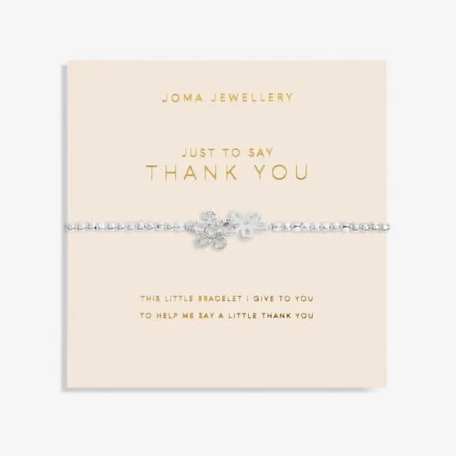 Forever Yours Just To Say Thank You Silver 17.5cm Bracelet 6157 Joma Jewellery