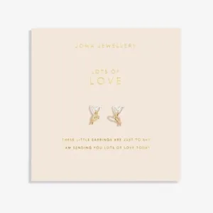 Forever Yours Lots Of Love Silver Gold Plated Earrings 6767 Joma Jewellery