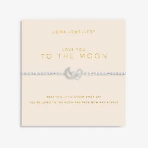 Forever Yours Love You To The Moon Silver 17.5cm Bracelet 6155 Joma Jewellery