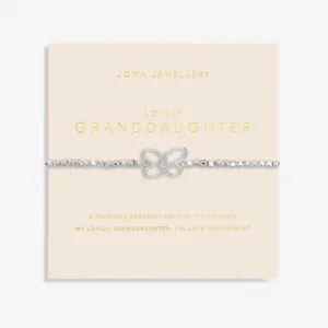 Forever Yours Lovely Grandaughter Silver Plated 17.5cm Bracelet 6880 Joma Jewellery