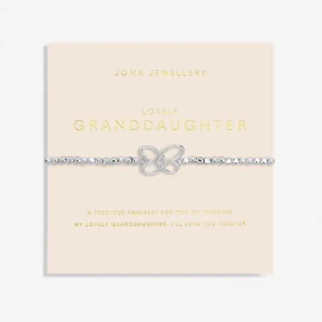 Forever Yours Lovely Grandaughter Silver Plated 17.5cm Bracelet 6880 Joma Jewellery