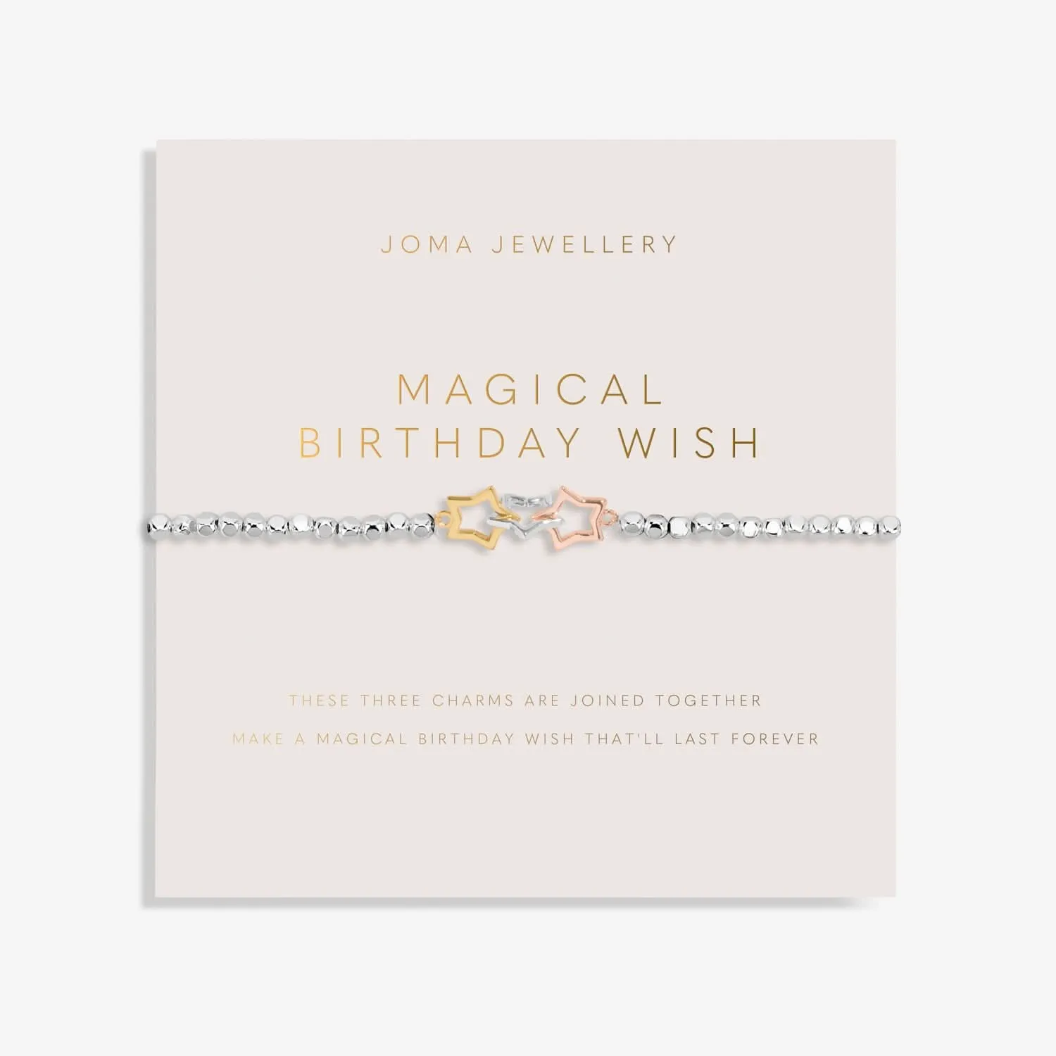 Forever Yours Magical Birthday Wish Silver Bracelet 8281 Joma Jewellery