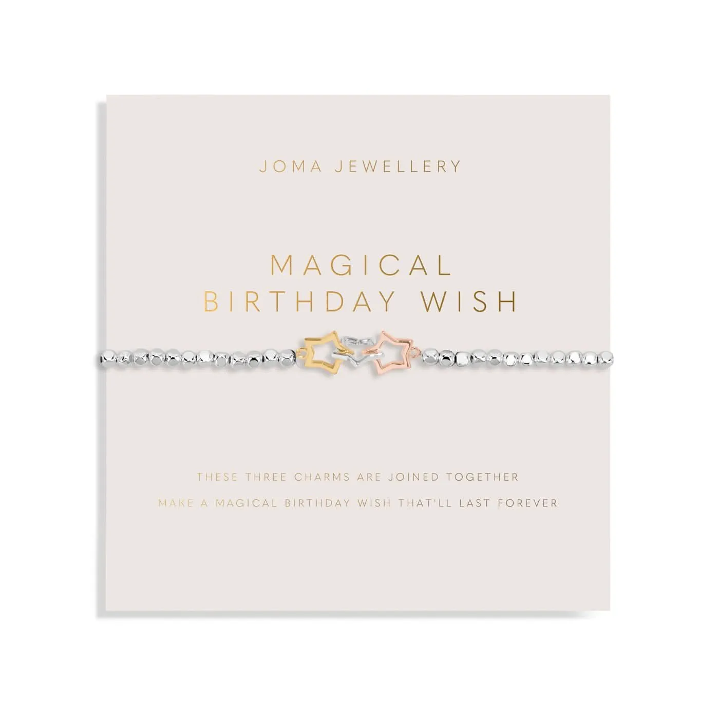 Forever Yours Magical Birthday Wish Silver Bracelet 8281 Joma Jewellery