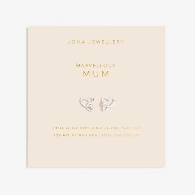Forever Yours Marvellous Mum Silver Plated Earrings 6761 Joma Jewellery