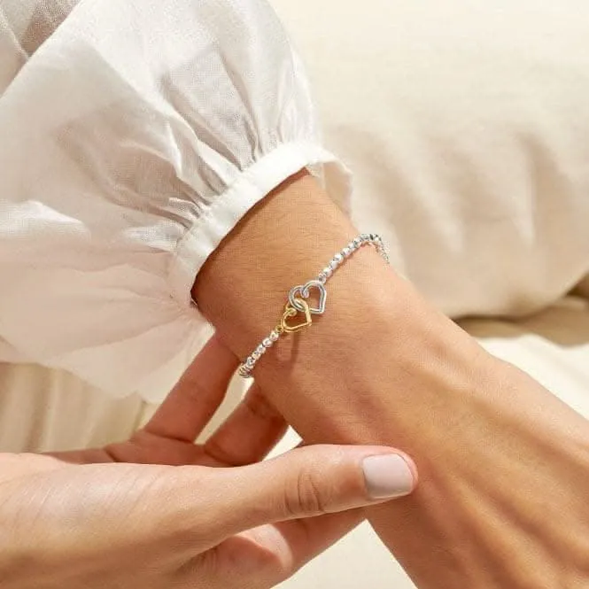 Forever Yours So Very Proud Of You Silver Gold Plated 17.5cm Bracelet 6879 Joma Jewellery