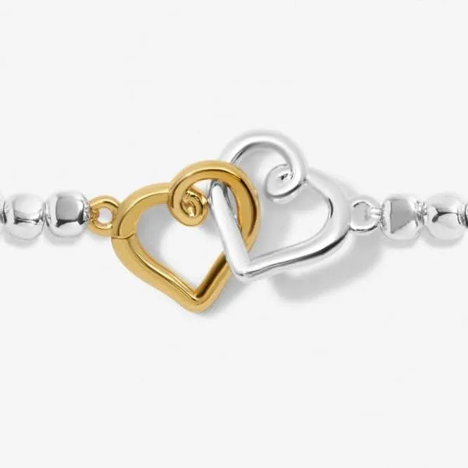 Forever Yours So Very Proud Of You Silver Gold Plated 17.5cm Bracelet 6879 Joma Jewellery