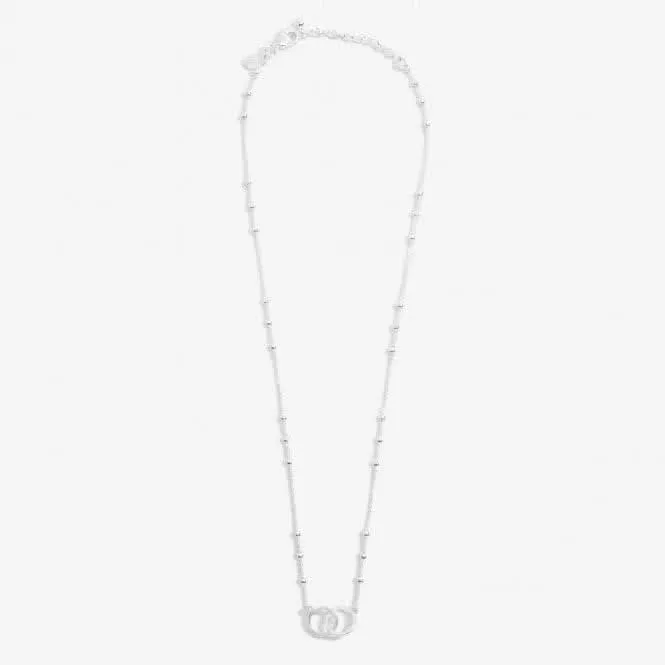 Forever Yours Super Sister Silver Plated 46cm   5cm Necklace 6713 Joma Jewellery
