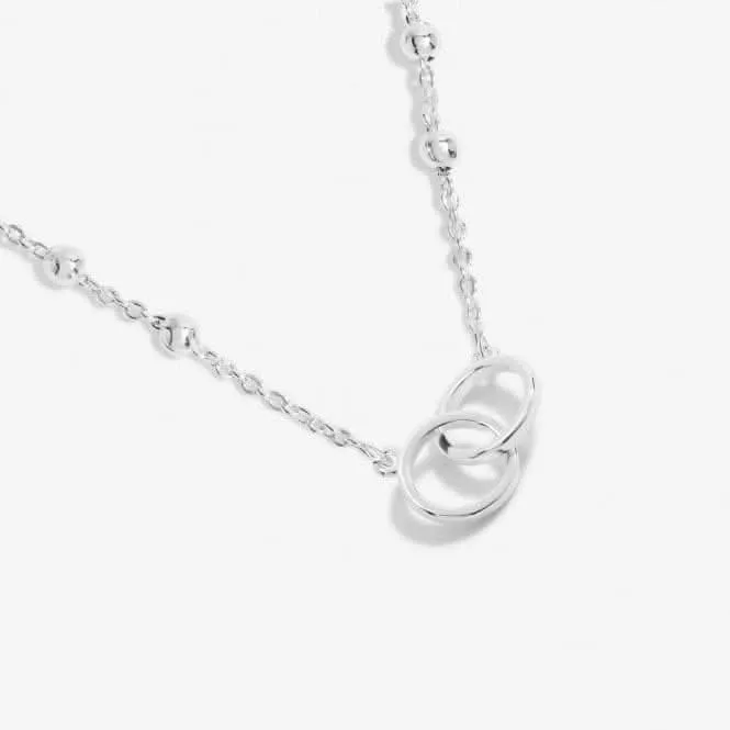 Forever Yours Super Sister Silver Plated 46cm   5cm Necklace 6713 Joma Jewellery