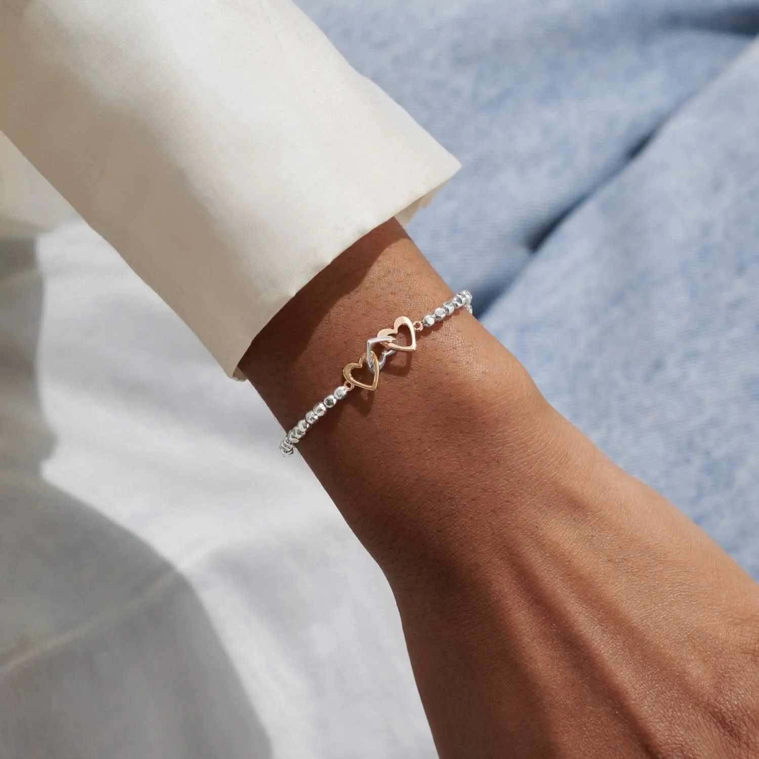 Forever Yours Thankful Grateful Blessed Silver Bracelet 8288 Joma Jewellery