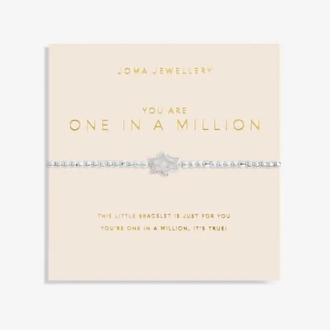 Forever Yours You Are One In A Million Silver 17.5cm Bracelet 6158 Joma Jewellery