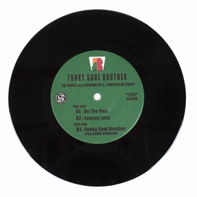 Funky Soul Brother & Southpaw Chop: On The Run (DJ Koco aka Shimokita) Vinyl 7" Sounds Of Japan,J-pop Gear,Anime Audio