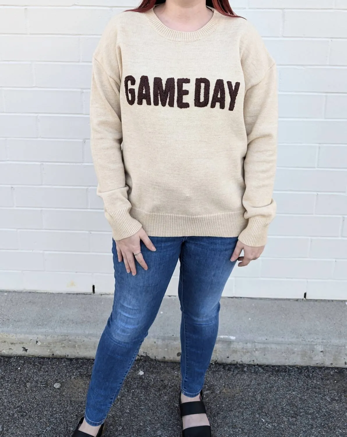 Game Day Sweater In Oatmeal
