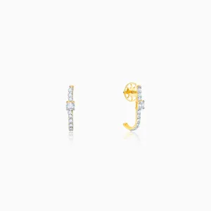 Gold Forever Love Diamond Earrings