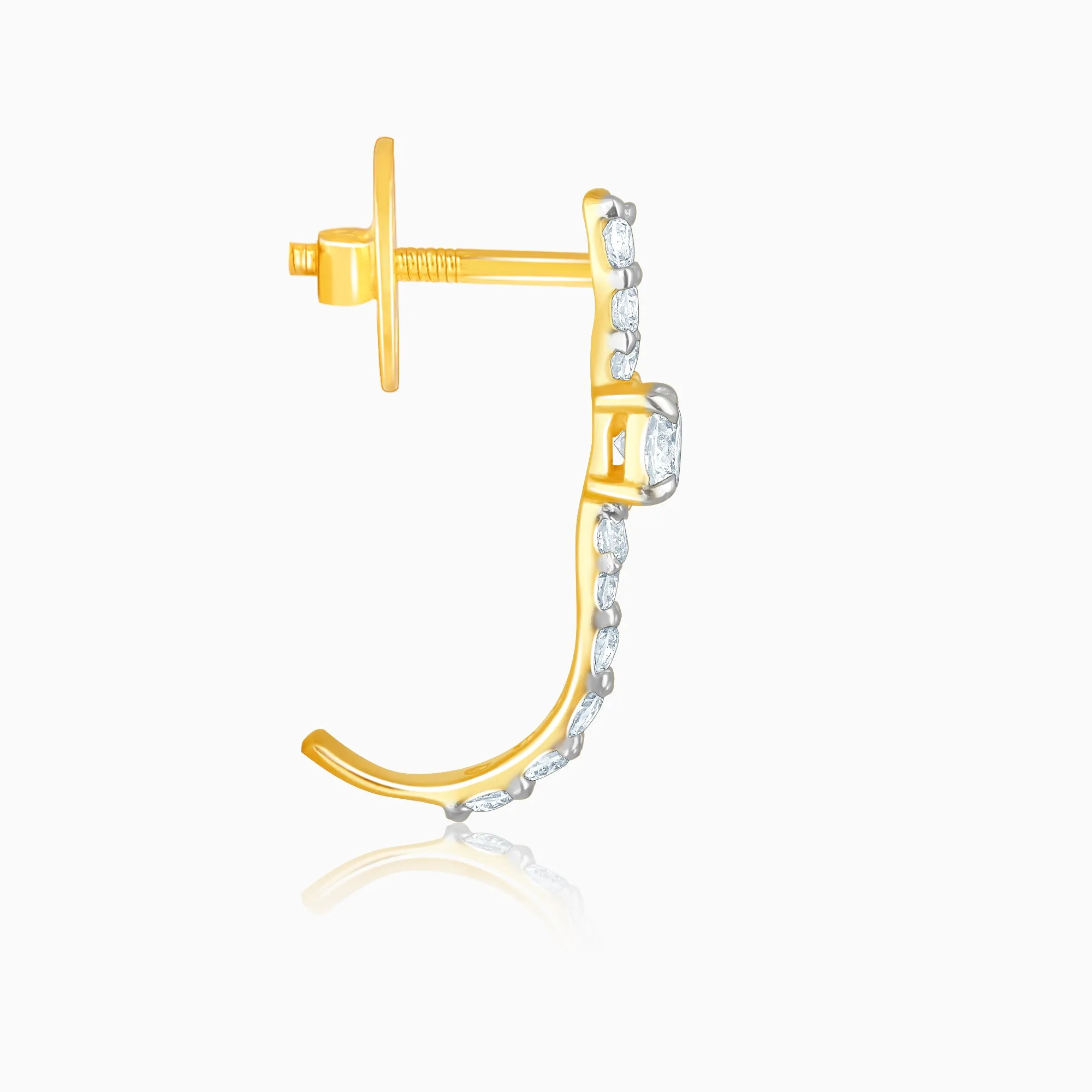 Gold Forever Love Diamond Earrings