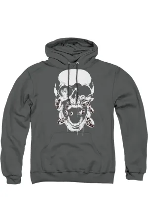 Green Lantern Black Lantern Skull Adult Pull Over Hoodie / Hooded Sweatshirt
