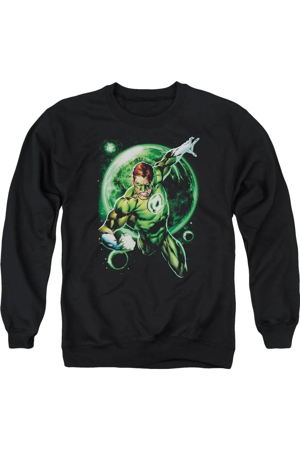 Green Lantern Galaxy Glow Adult Crewneck Sweatshirt